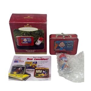Vintage 1999 Hallmark Keepsake Howdy Doody Lunch Box Christmas Ornament 2.5" NIB